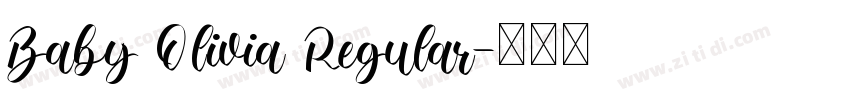 Baby Olivia Regular字体转换